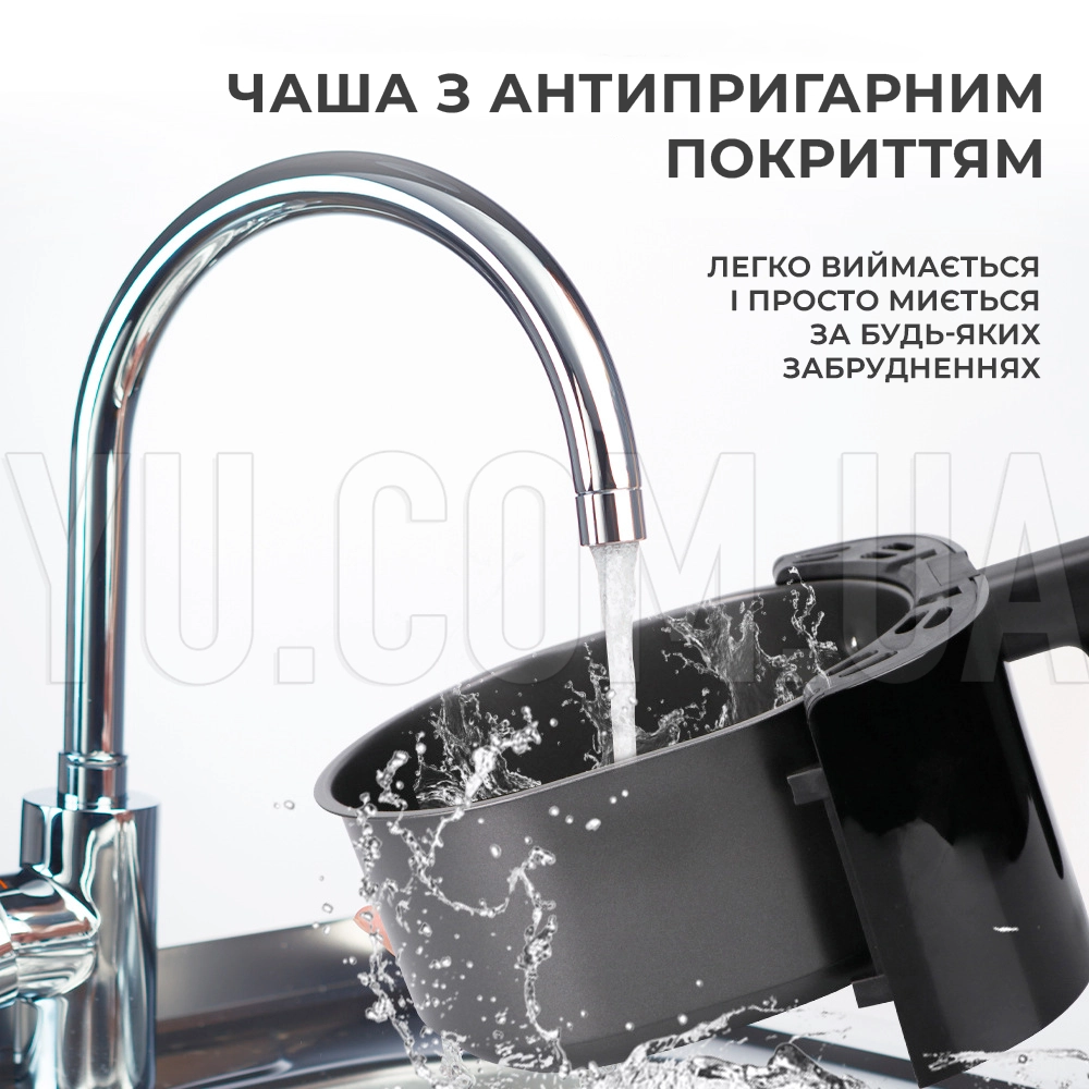 Електрична повітряна фритюрниця RAF R.5218 5,5л 2000В Air fryer Електрична повітряна фритюрниця RAF R.5218 5,5л 2000В Air fryer